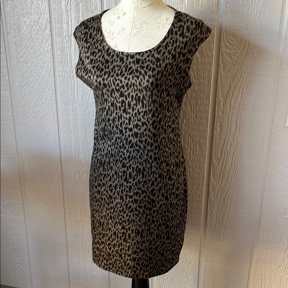 Nine West Leopard Print Mini Dress